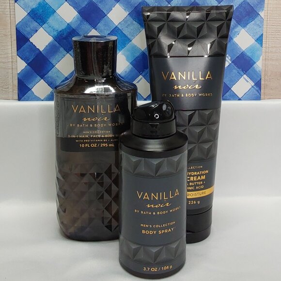BATH & BODY WORKS 'VANILLA NOIR' 3-PIECE GIFT SET BODY WASH, LOTION & SPRAY MIS - Picture 13 of 16